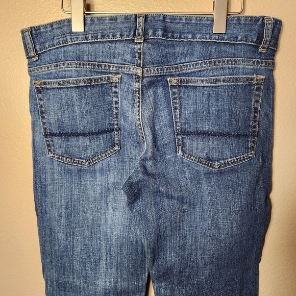 Lands End Womens Low Rise Fit & Flare Dark Wash Jeans-Size 33 - Picture 6 of 12